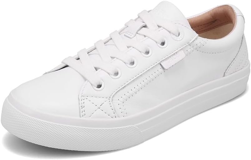 Taos Plim Soul Lux Women’s Sneaker – Soft Premium Leather Lace Up Sneakers with All Day Walking Comfort and Support