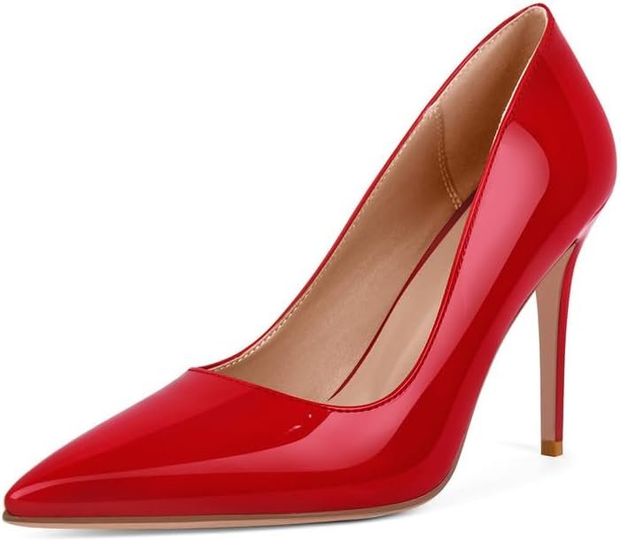 Women’s Stiletto High Heels Pumps for Women-4IN Pointed Toe Classic Pumps for Dress Party Wedding Evening Date Night Sexy Slip-On Shoes