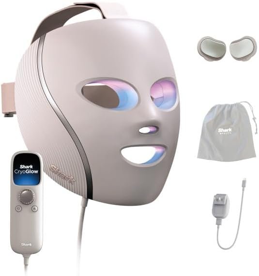 Shark CryoGlow LED Face Mask in Rose Glow, FW312PK