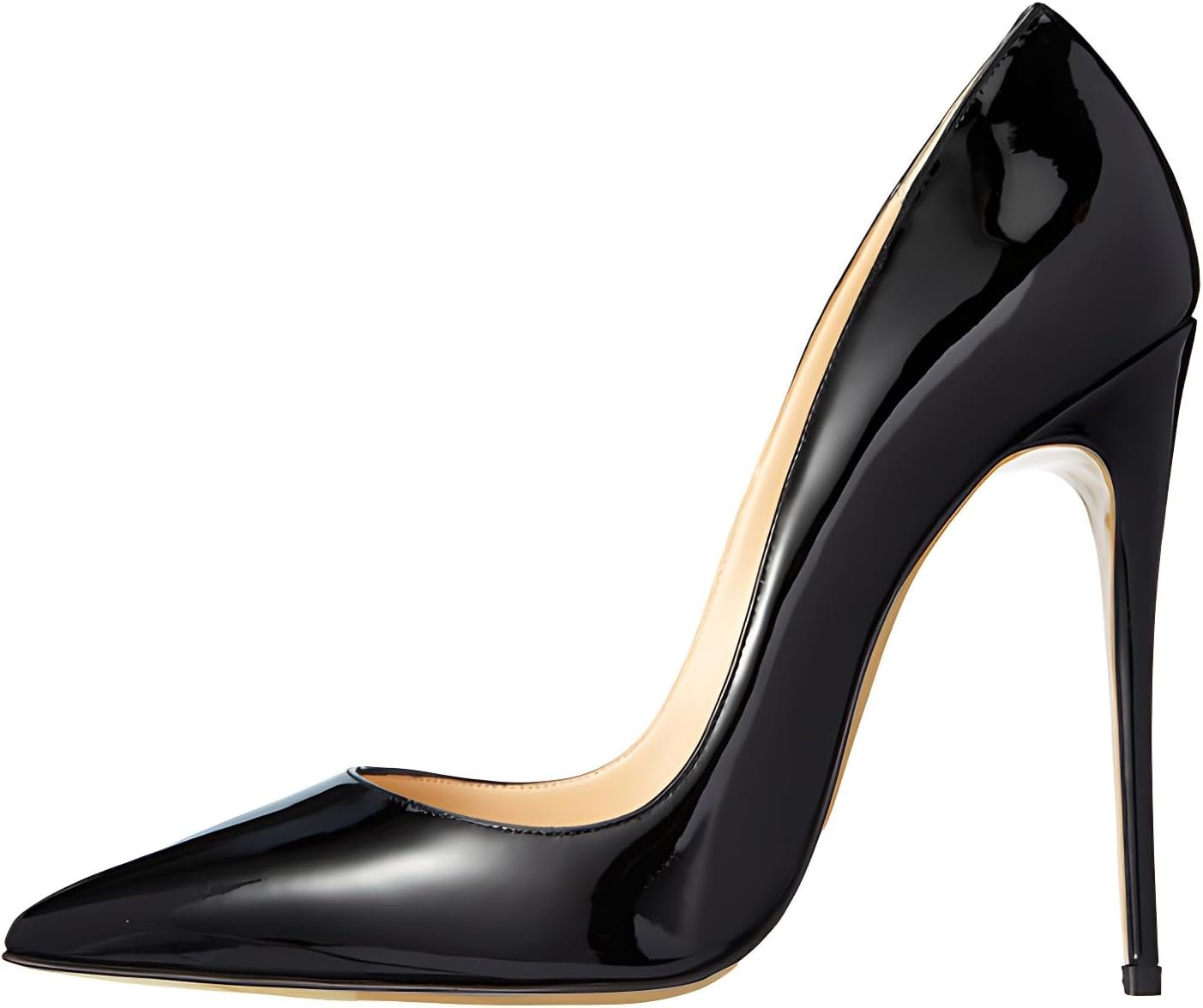 Women’s Pointed Toe Shallow Stiletto Heels 4.7 Inch Pumps Wedding Party Banquet Shoes