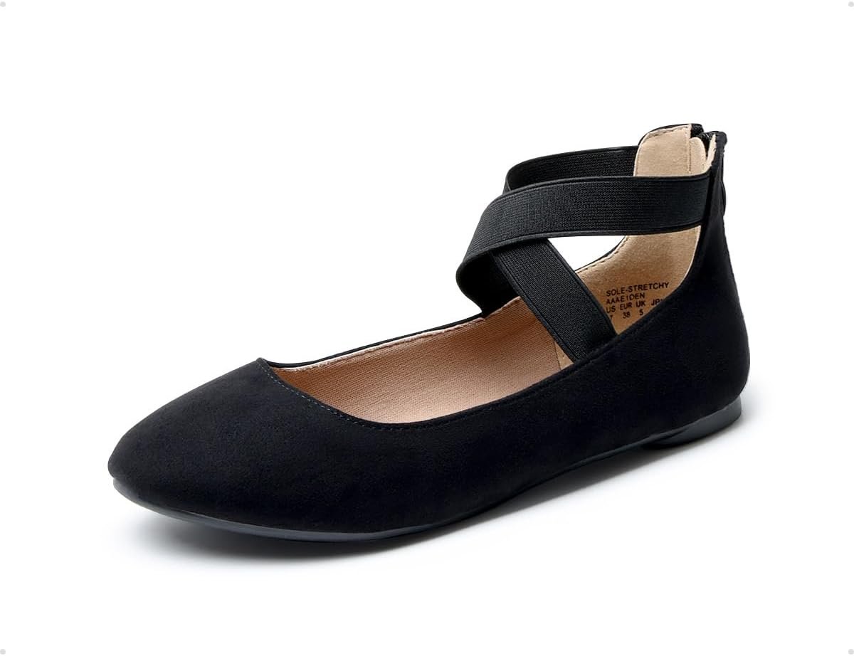 DREAM PAIRS Women’s Ankle Straps Flats Shoes