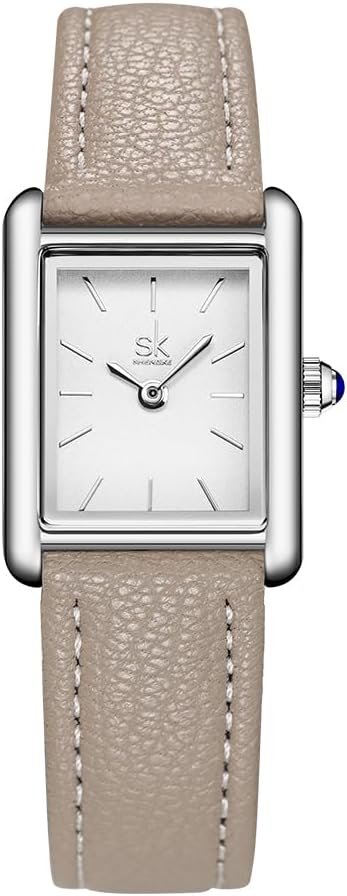 SHENGKE Minimalist Vintage Square Watches for Women
