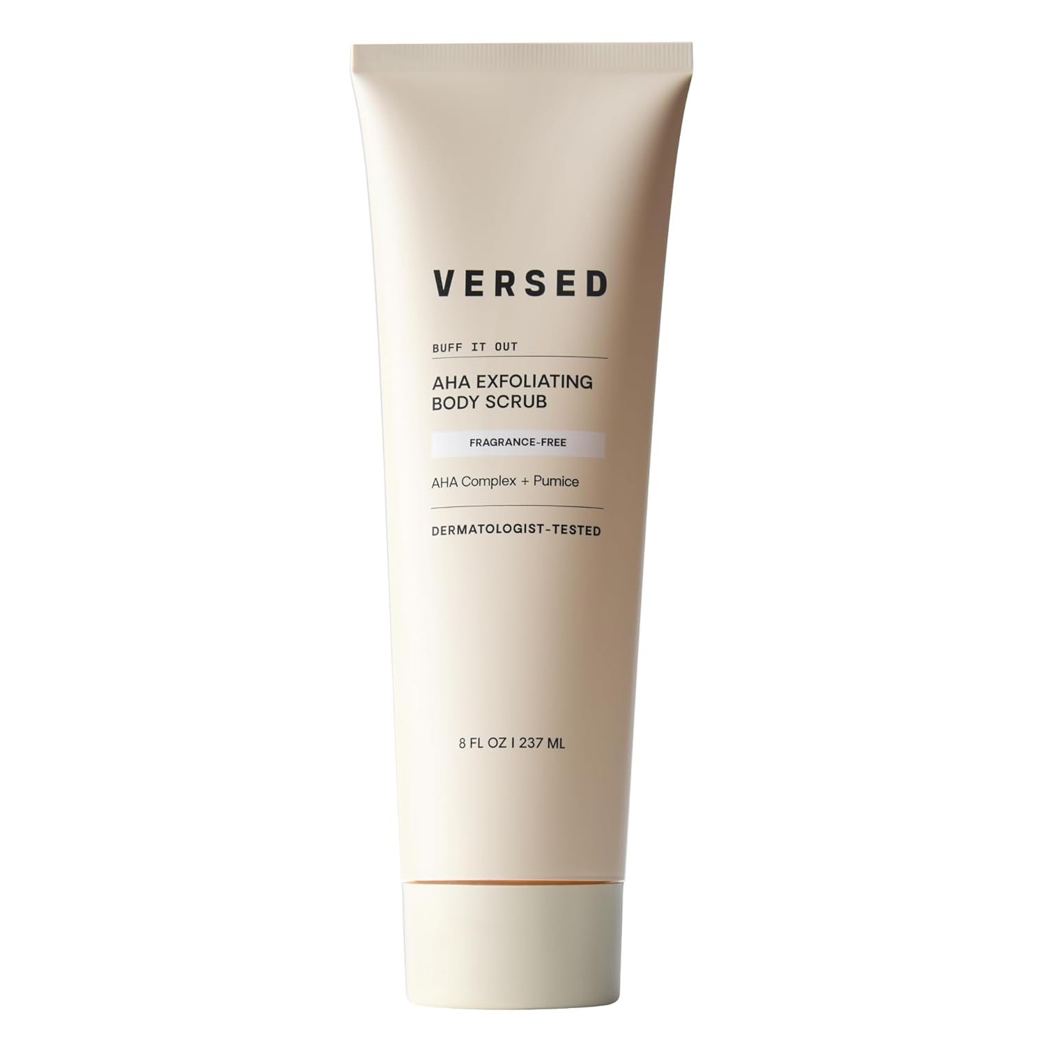 VERSED Buff It Out AHA Exfoliating Body Scrub | Fragrance Free, 8 Oz