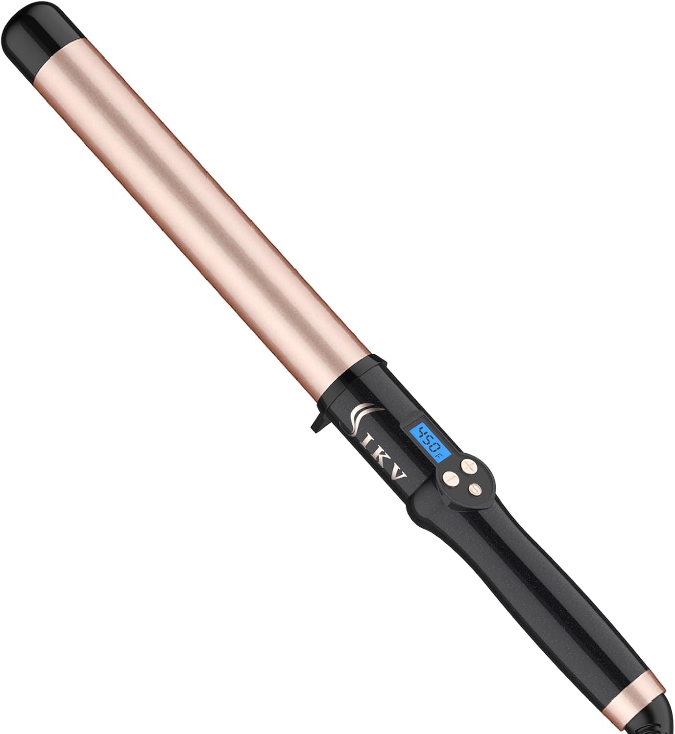 1 1/4 Inch Curling Wand for Long Hair Ceramic Long Barrel