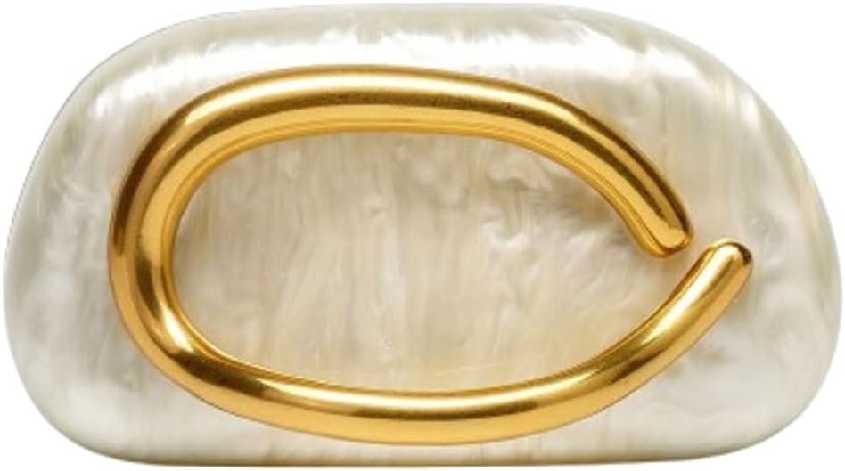 Acrylic Evening Gold Clutch Purses Women Crossbody Handbags Bag for Wedding