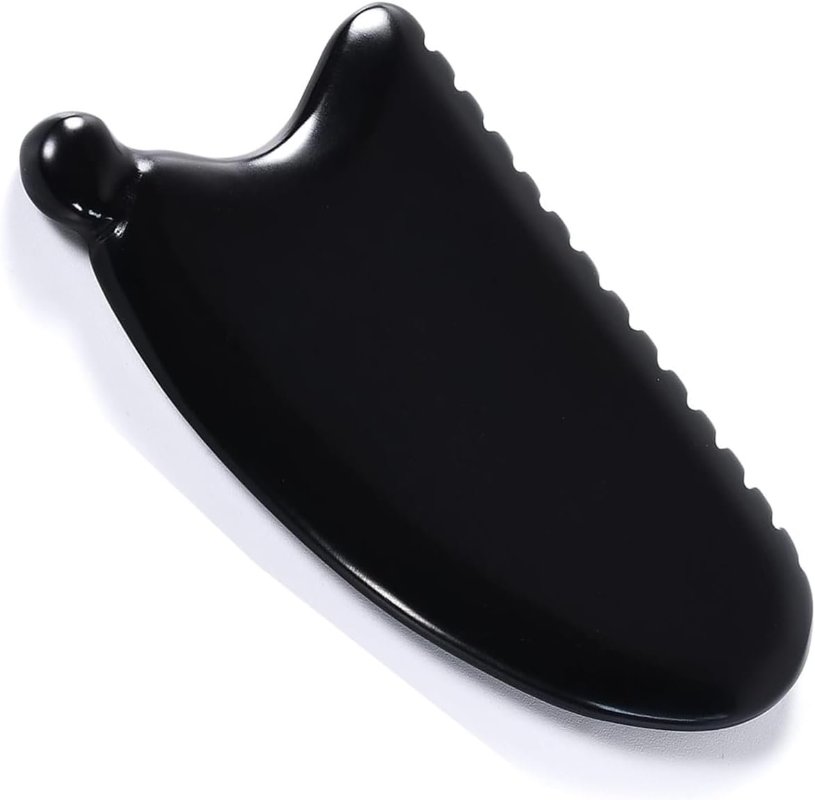 Gua Sha Facial Tools Gua Sha Stone Obsidian Gua Sha Face Stone Massager Gua Sha Facial Tool for Face Double Chin & Jawline, Face Stones Self-Skin Care Face Stone Gua Sha for Women Guasha Stone Black