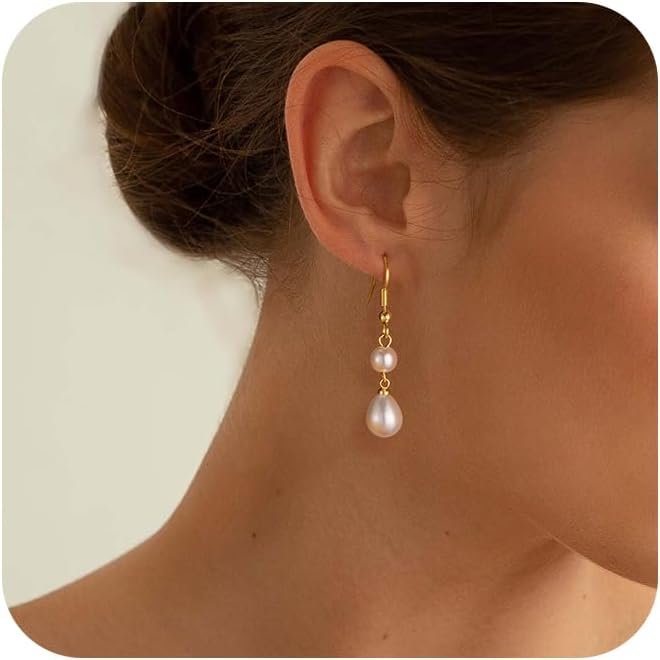 Freekiss Pearl Earrings for Women Trendy