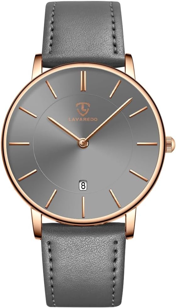 BEN NEVIS Watch, Mens Watch, Minimalist Fashion Simple Wrist Watch Analog Date with Leather Strap