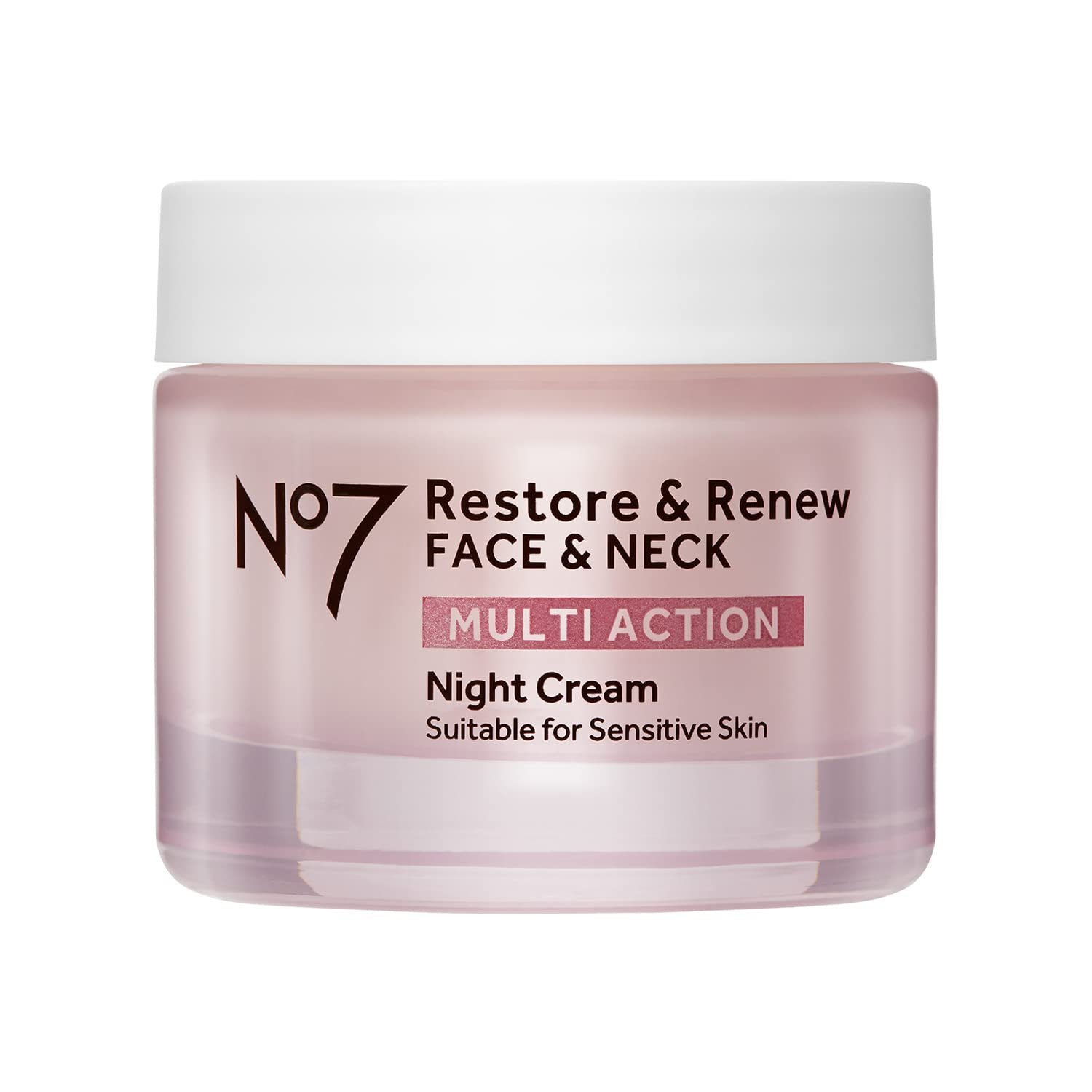 No7 Restore & Renew Sculpting Night Cream for Face & Neck, 1.69 Oz