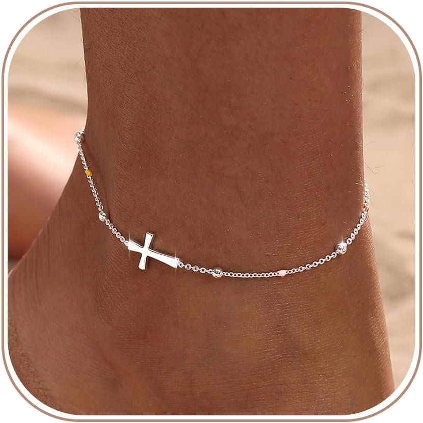 Ankle Bracelets for Women Waterproof Non Tarnish Anklet