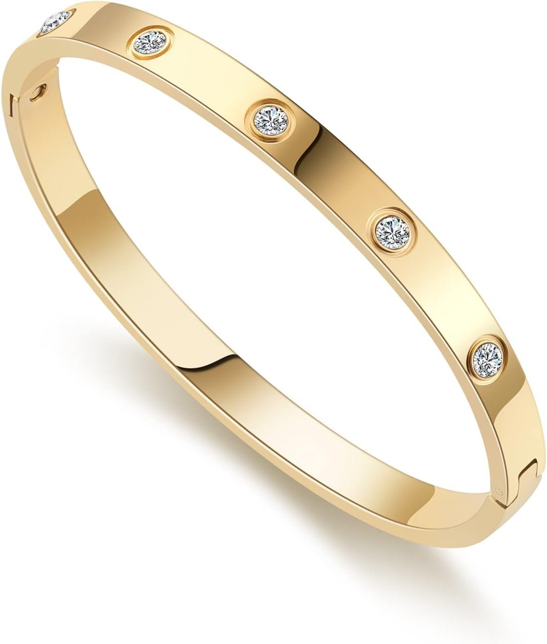 RIMRIVA Gold Bracelets for Women Friendship Love Bangle Jewelry