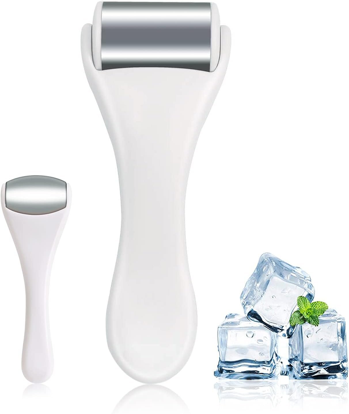 Ice Roller for Face and Eyes – 2PCS Facial Relief Eye Puffiness Massager