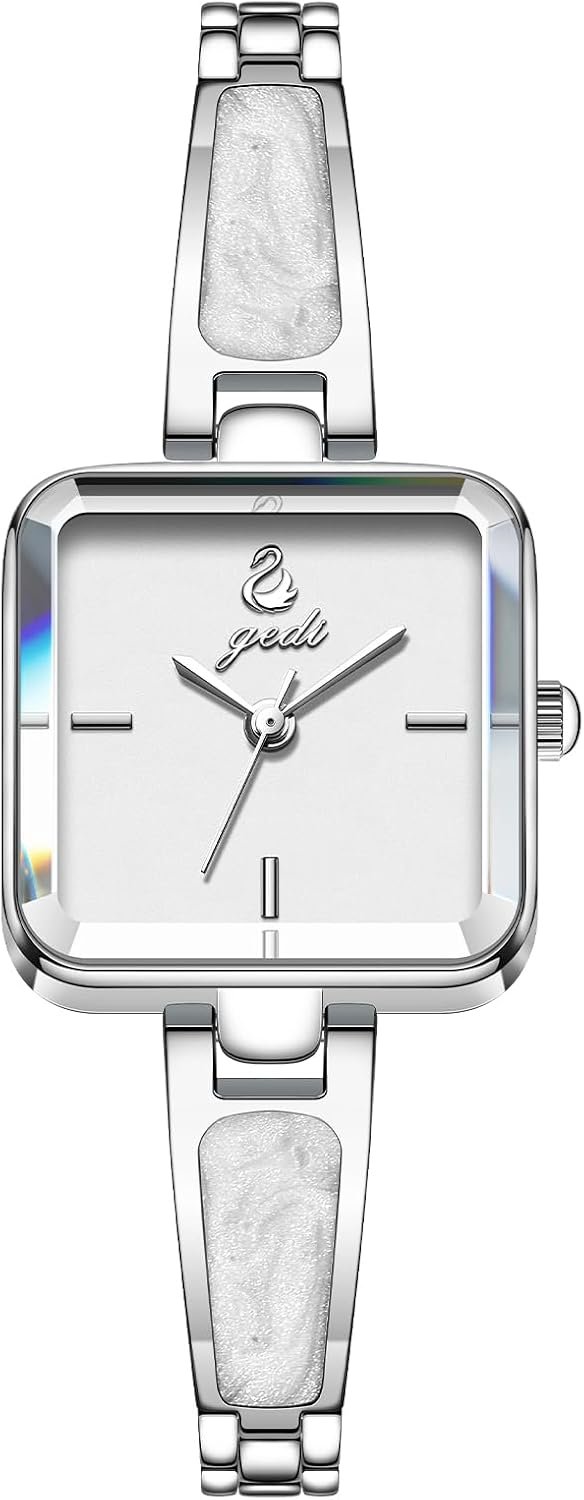 CARLIEN Women’s Small Minimalist Square Bracelet Quartz Watch