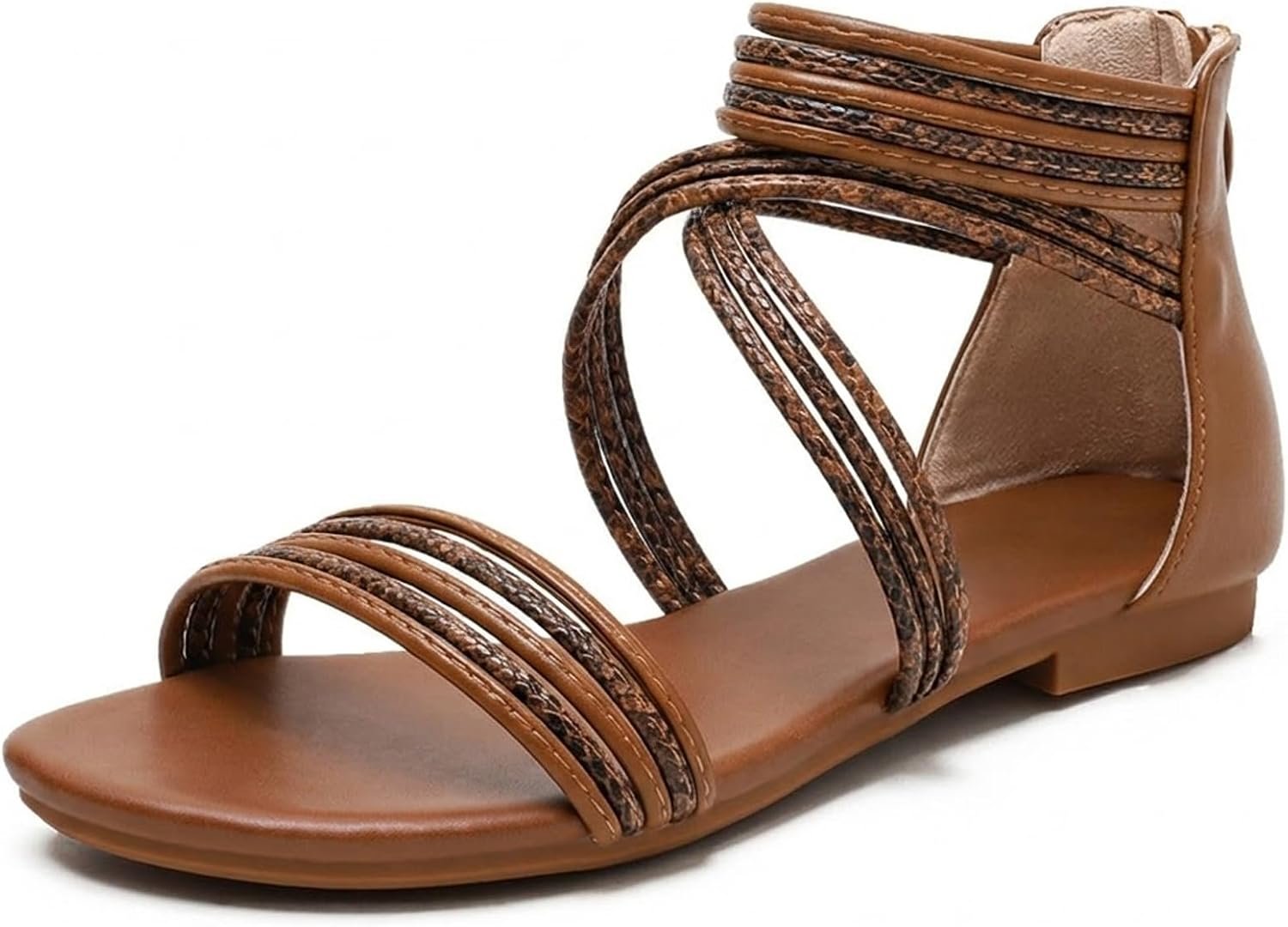 youngshow Women’s Braided Gladiator Sandals for Beach 2026 Summer Flat