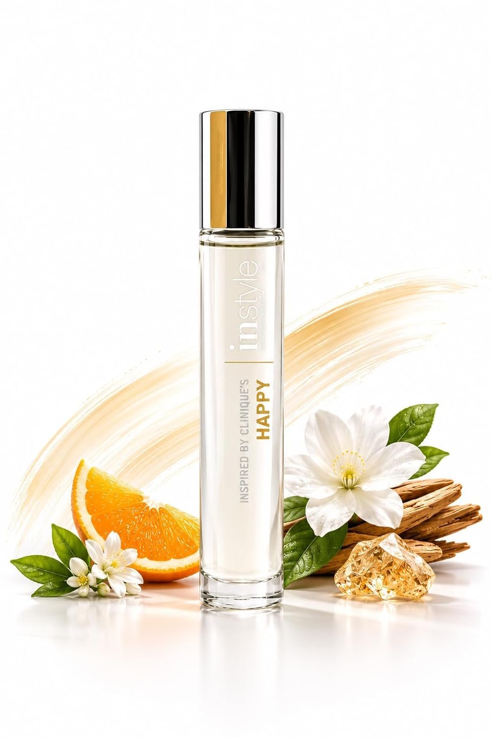 Instyle Fragrances, Inspired by Cliniq.ue’s Hap.py Rollerball | Women’s Eau de Toilette, Vegan, Paraben-Free, Phthalate-Free, Never Tested on Animals, 0.34 fl.oz.