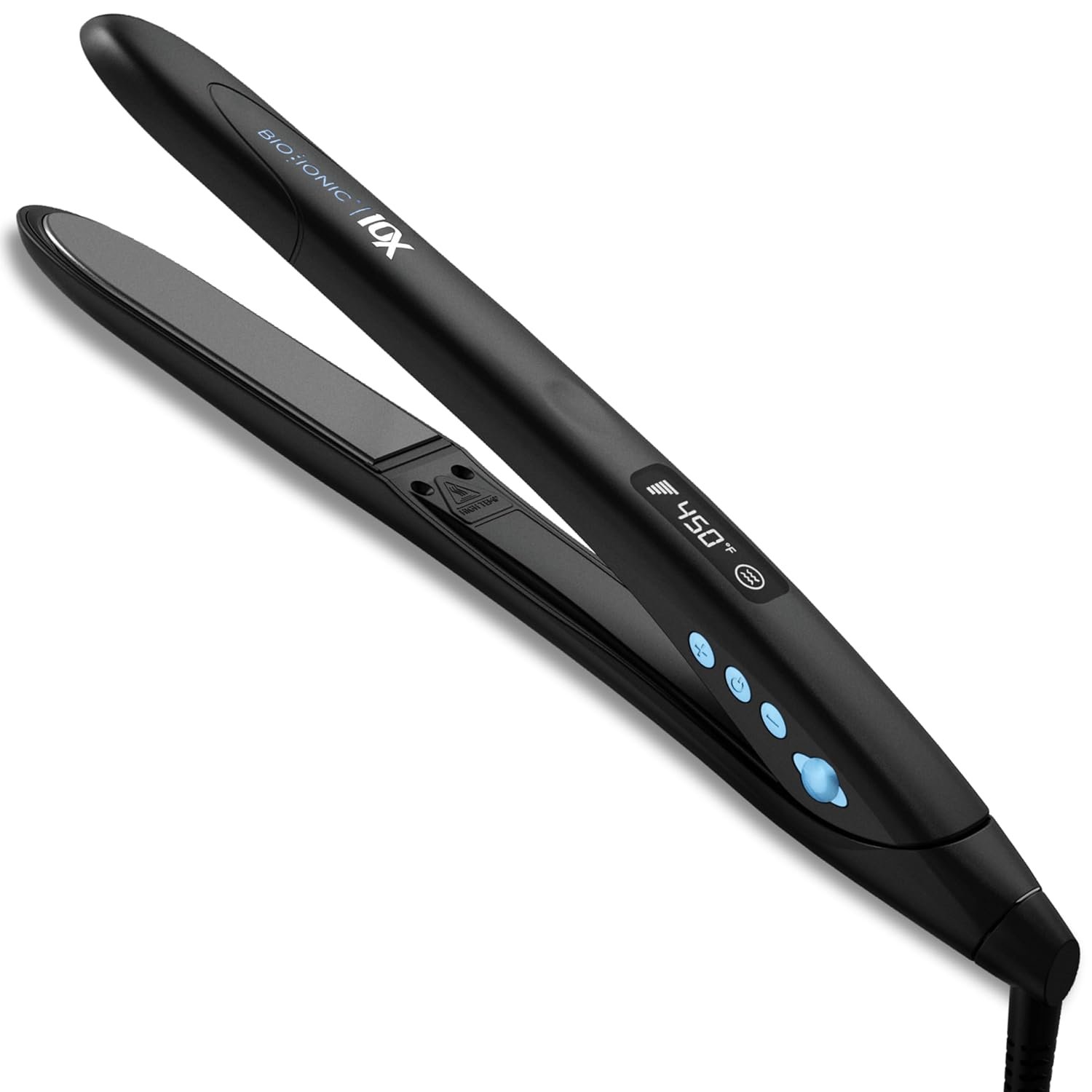 Bio Ionic 10X Styling Iron Hair Straightener with 1″ Sonic Vibrating Plates