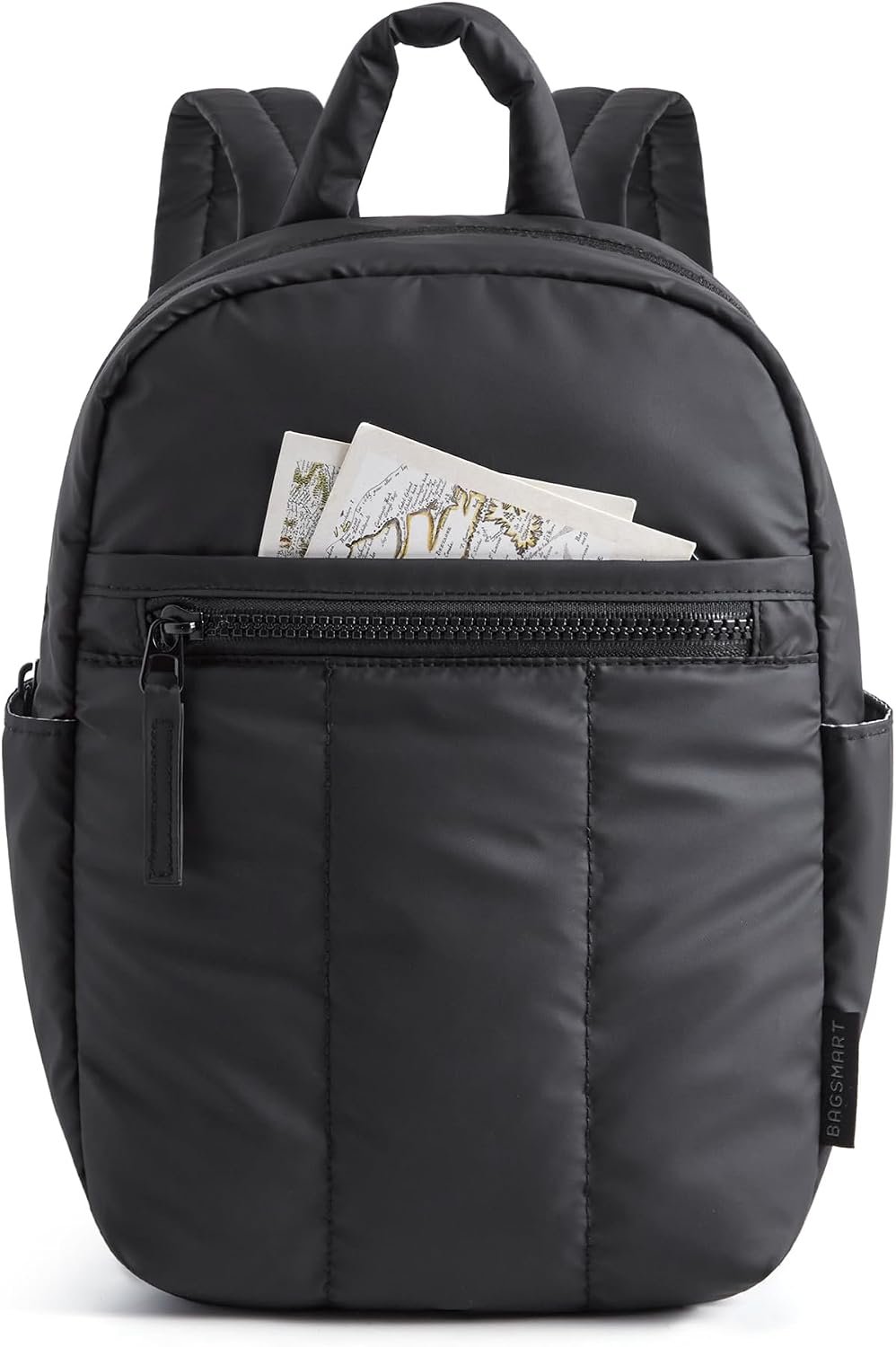 BAGSMART Mini Backpack for Women, Lightweight Small Backpack Purse, Black