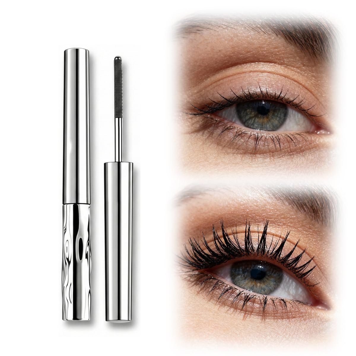 Waterproof Mascara for Older Women 60 Plus, Metal Mascara Wand