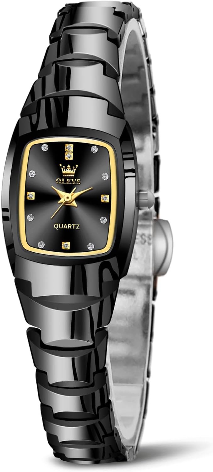 OLEVS Women’s Pearl Bracelet Watch, Elegant Jewelry-Style Dress Wristwatch with Diamond-Set Round Dial, 30M Waterproof Quartz Fashion Watch for Ladies, Stylish Gift with Date and Luminous Hands