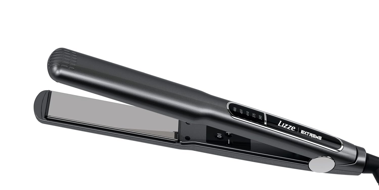 Lizze Extreme Professional Hair Straightener | Original Nano Titanium Technology Straightens Dry, Frizzy Hair Curls | 250 Deg. C. (480’f) – 110 Volts : Beauty & Professional Care