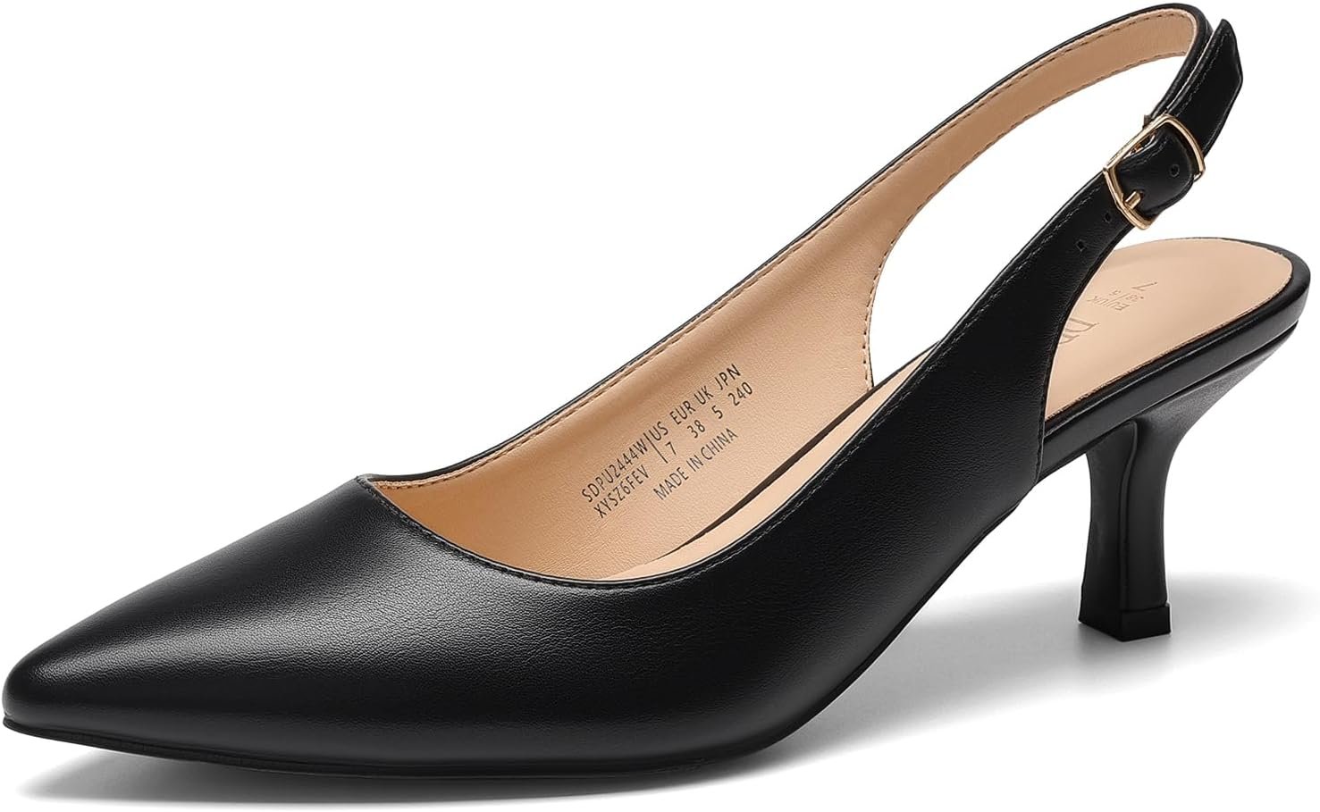 DREAM PAIRS Women’s Kitten Slingback Heels Pumps