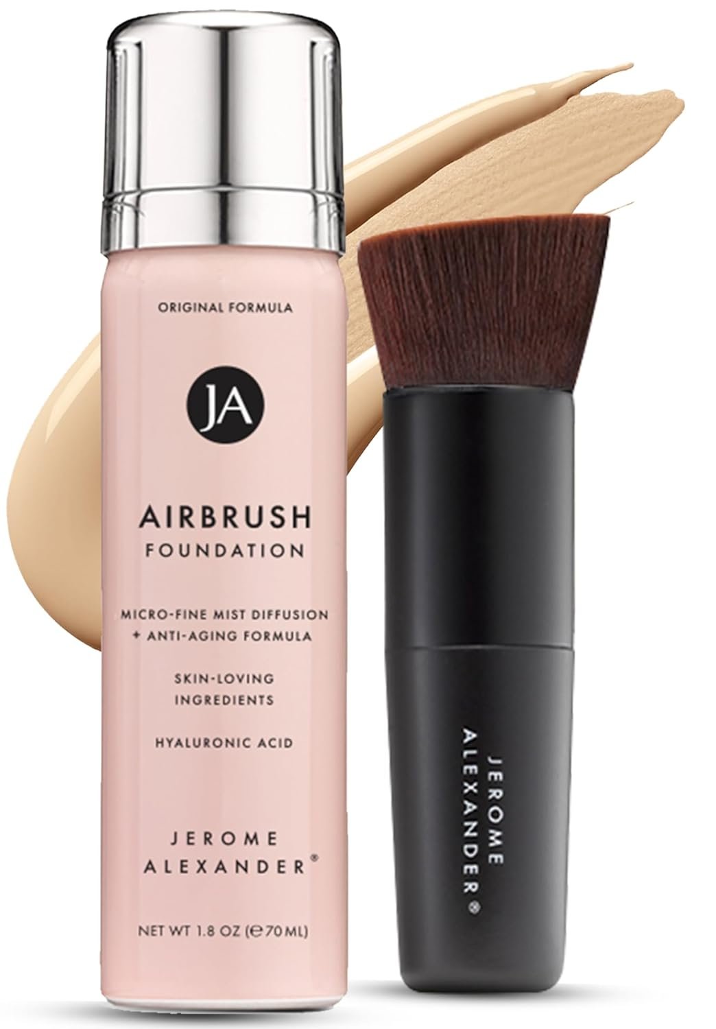Jerome Alexander Magic Minerals Airbrush Foundation 2pc Set – Light Medium