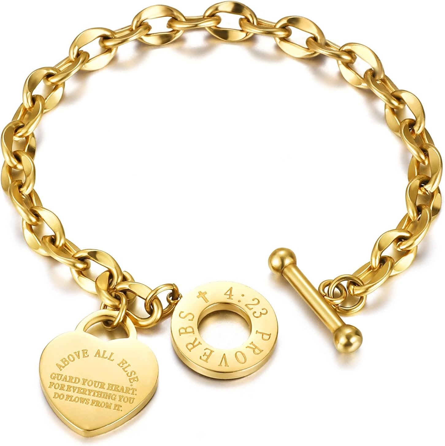 Emibele Heart Charm Bracelet for Women, Bracelet Jewelry