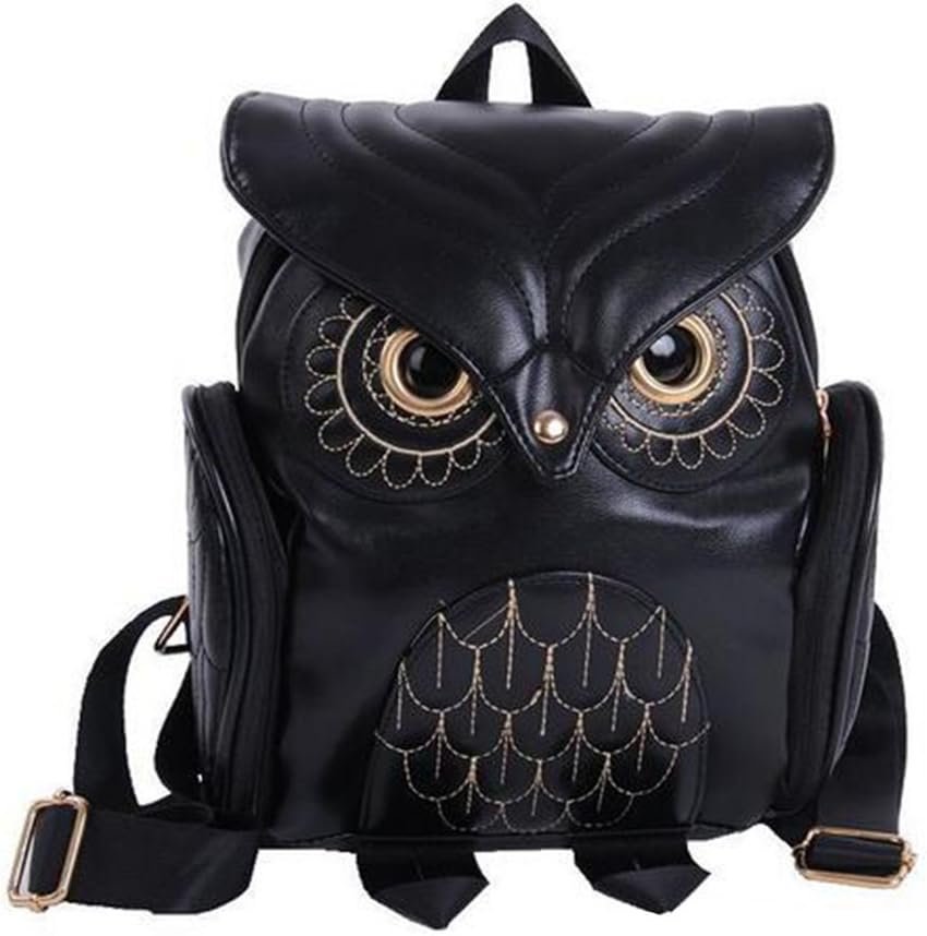 WYSBAOSHU Fashion Owl Backpack Women Pu Leather Mini Bag