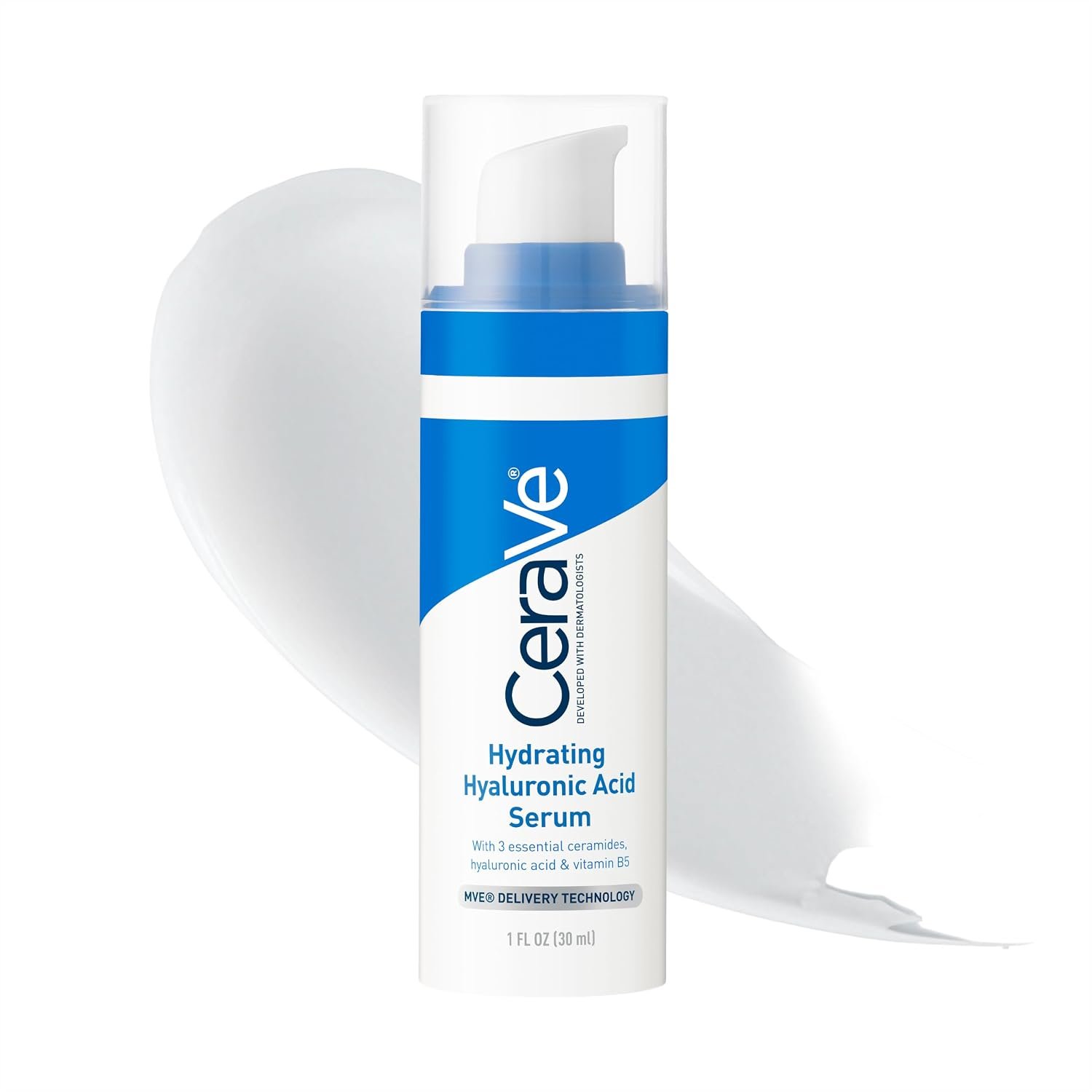 CeraVe Hyaluronic Acid Serum for Face, Hydrating Serum for Dry Skin, 1oz