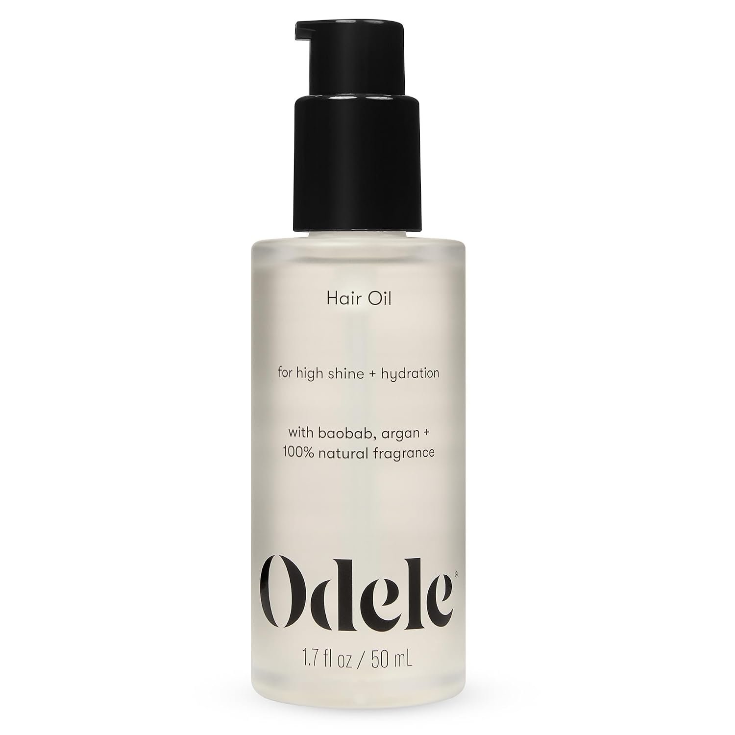 Odele Hair Oil, Adds Gloss & Shine with Baobab & Argan Oils, 1.7 fl oz | Vegan, color-safe, lightweight formula smooths frizz, adds high shine & hydration for all hair types. Beard friendly
