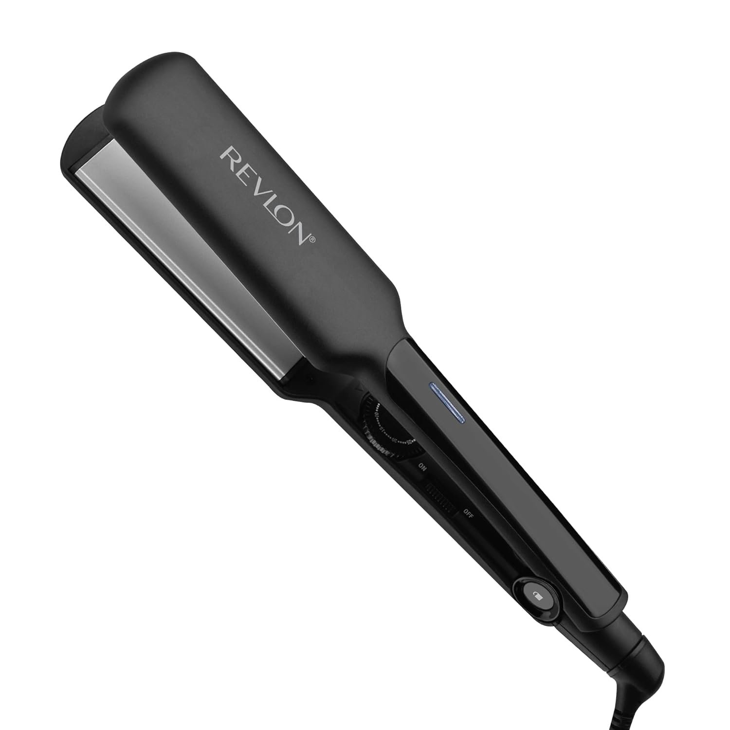 REVLON Ceramic Coated 2″ Flat Iron Hair Straightener, Black