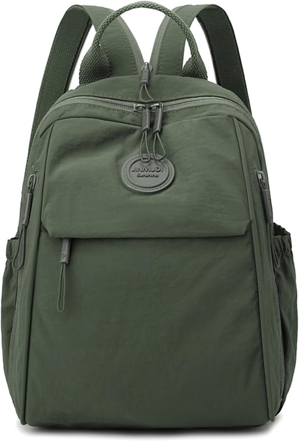 Mini Backpack for Women Nylon Small Backpack Purse Crossbody Sling Bag Convertible Backpack Casual Shopping Daypack (Dark Green)