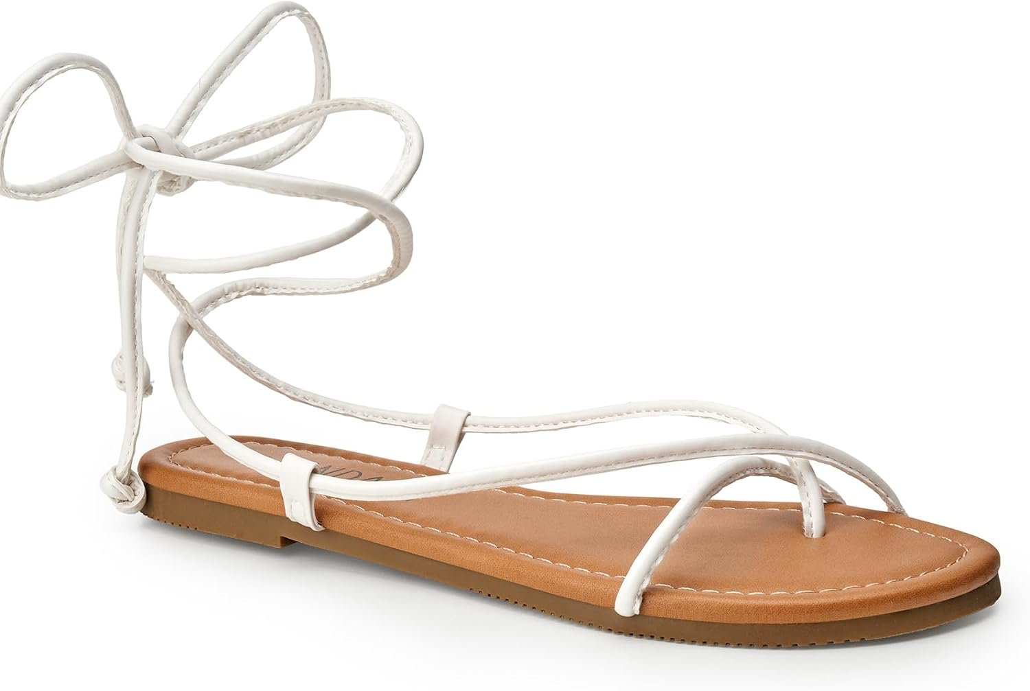 SANDALUP Sandals Women Sandals For Women Lace Up Strappy Tie Up Gladiator Open Toe Flat Sandals Ankle Wrap Summer Comfortable Casual Dressy Beach Vacation Walking Cute Shoes