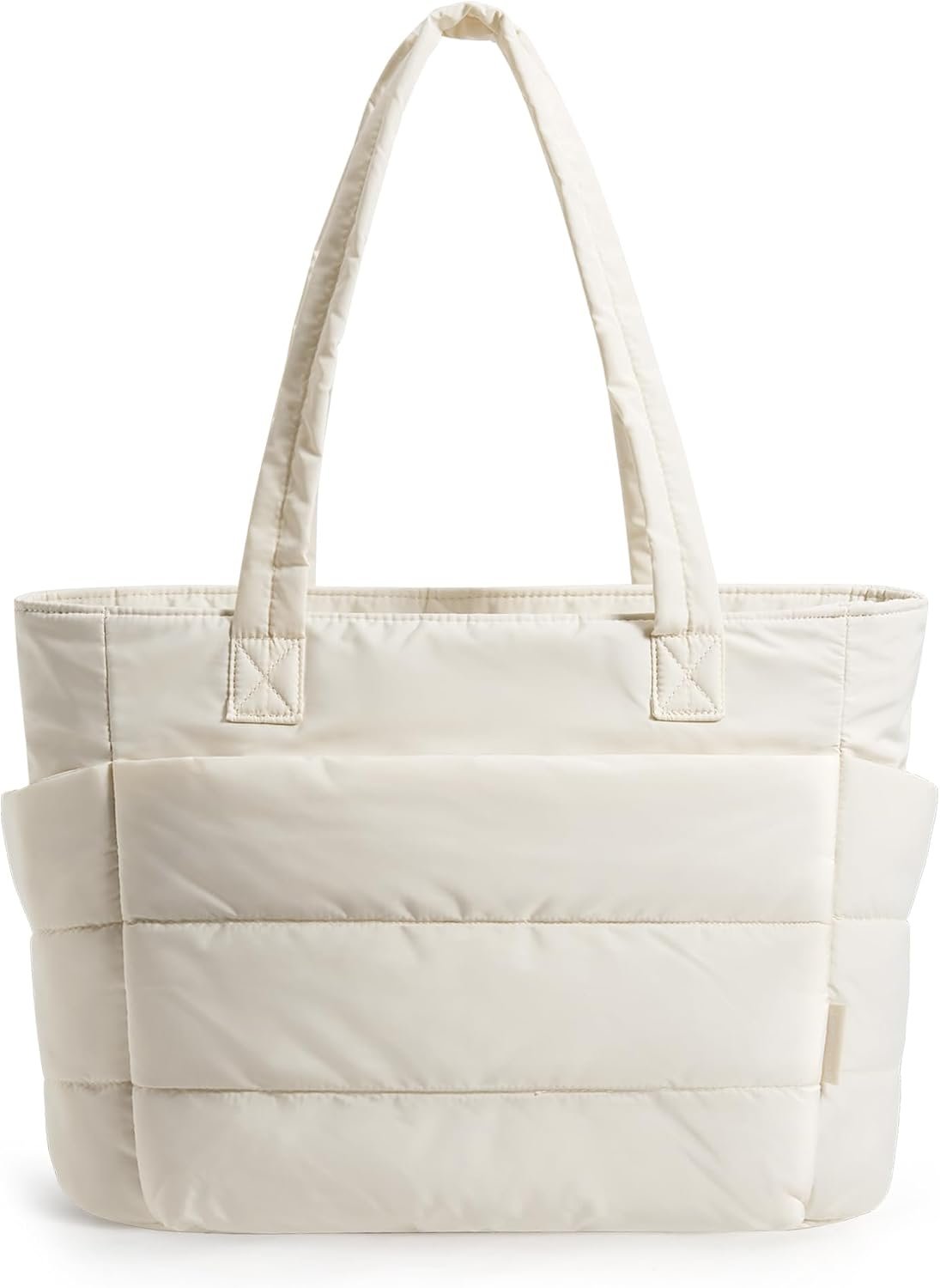 BAGSMART Puffy Tote Bag for Women, Lightweight Work Tote Handbag