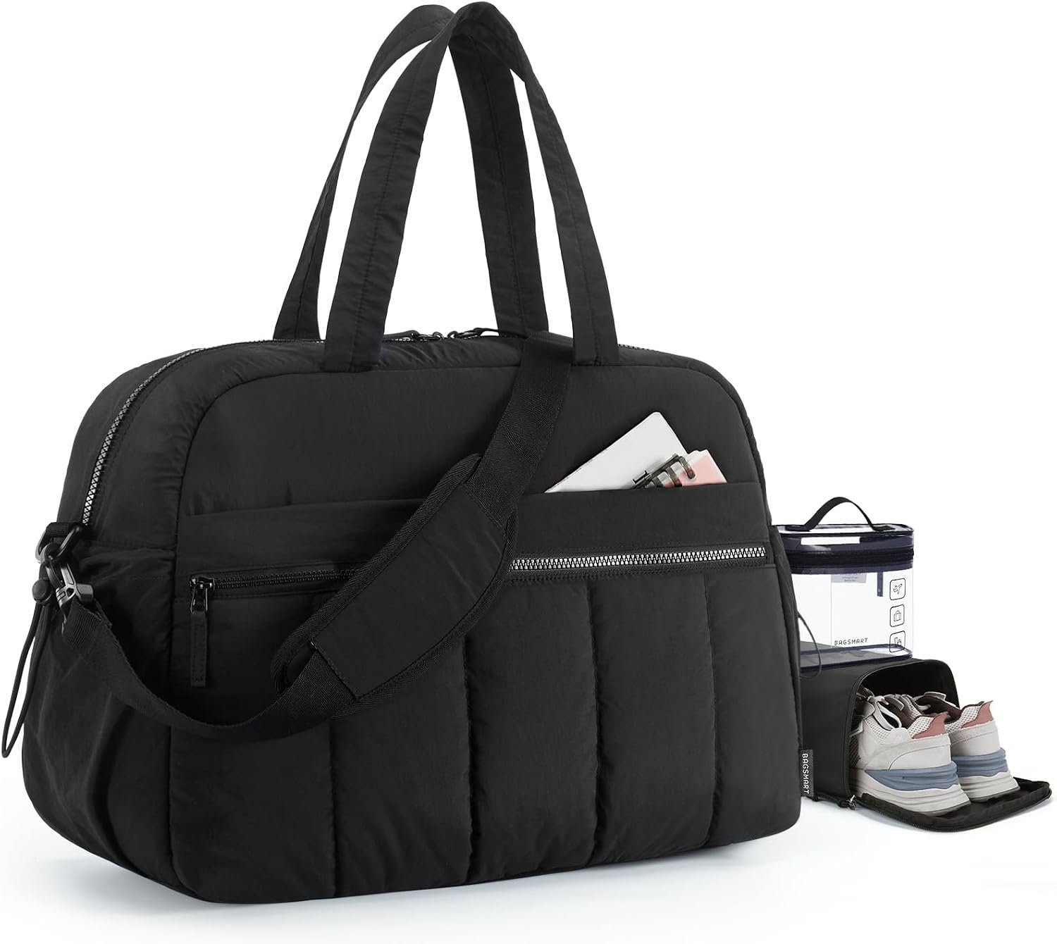 BAGSMART Duffle Bag for Travel, Gym Bag for Women, Weekender Carry on