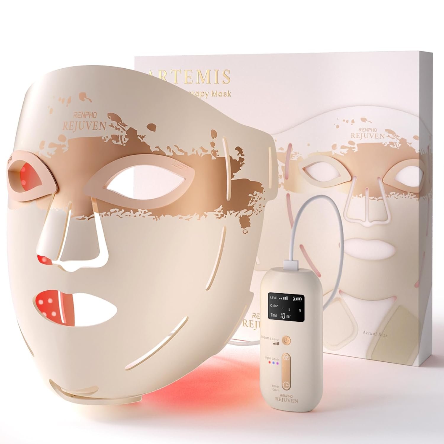 RENPHO Red Light Therapy Mask for Face, FDA-Cleared,Birthday Gifts for Wife