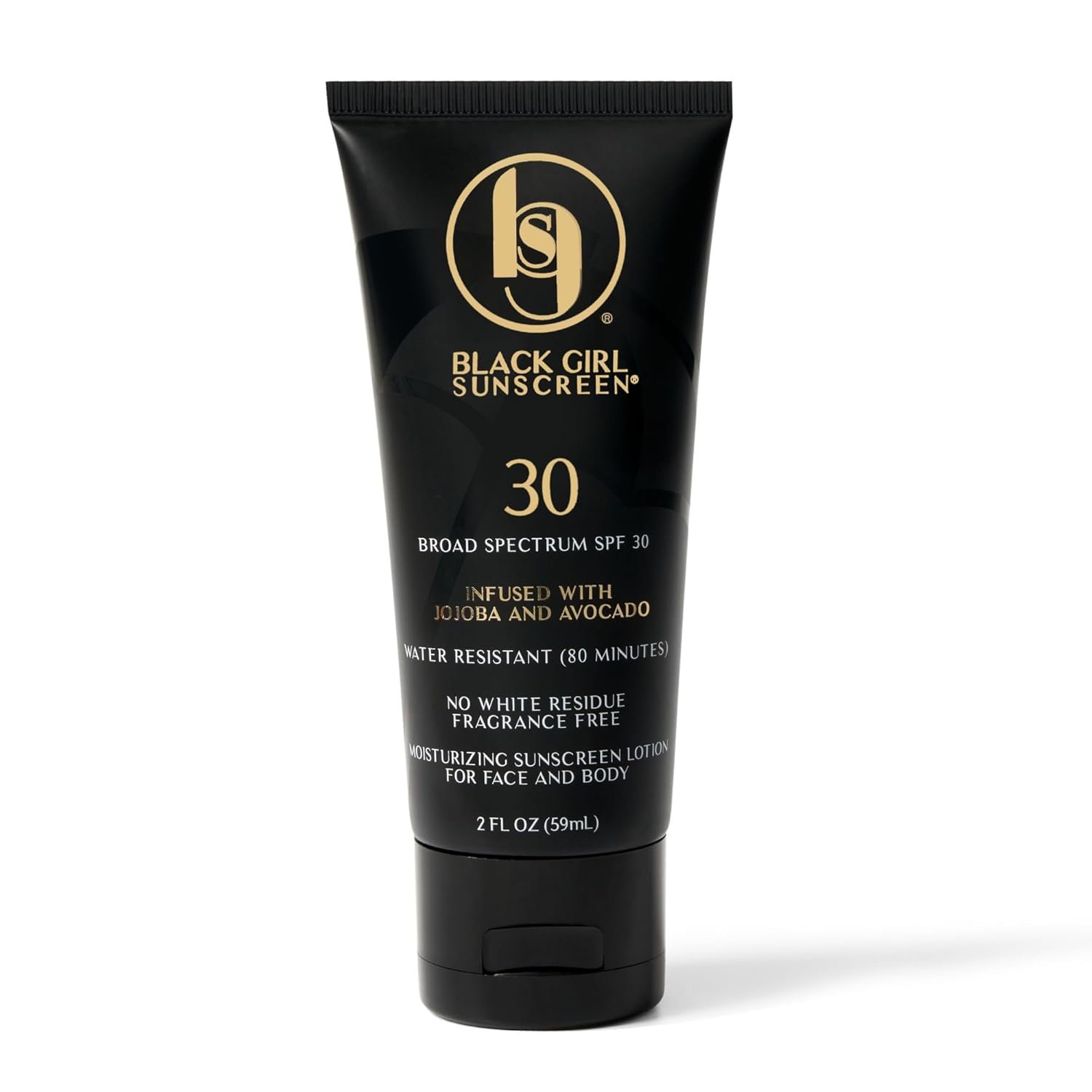 Black Girl Sunscreen Original SPF 30 Face & Body Sunscreen 2 Fl Oz