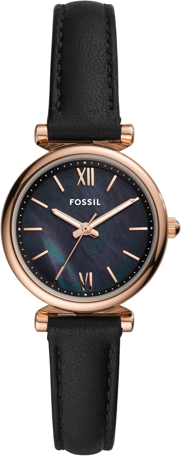 Fossil Women’s Watch and Bracelet Set, Carlie Three-Hand Stainless Steel Watch for Women and Bracelet Set