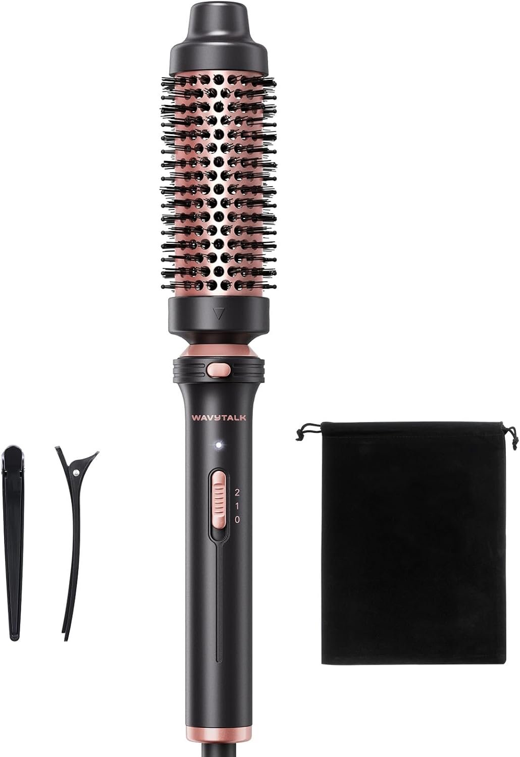 Wavytalk Thermal Brush 1.5″ Detachable Heated Round Brush for Blowout Look