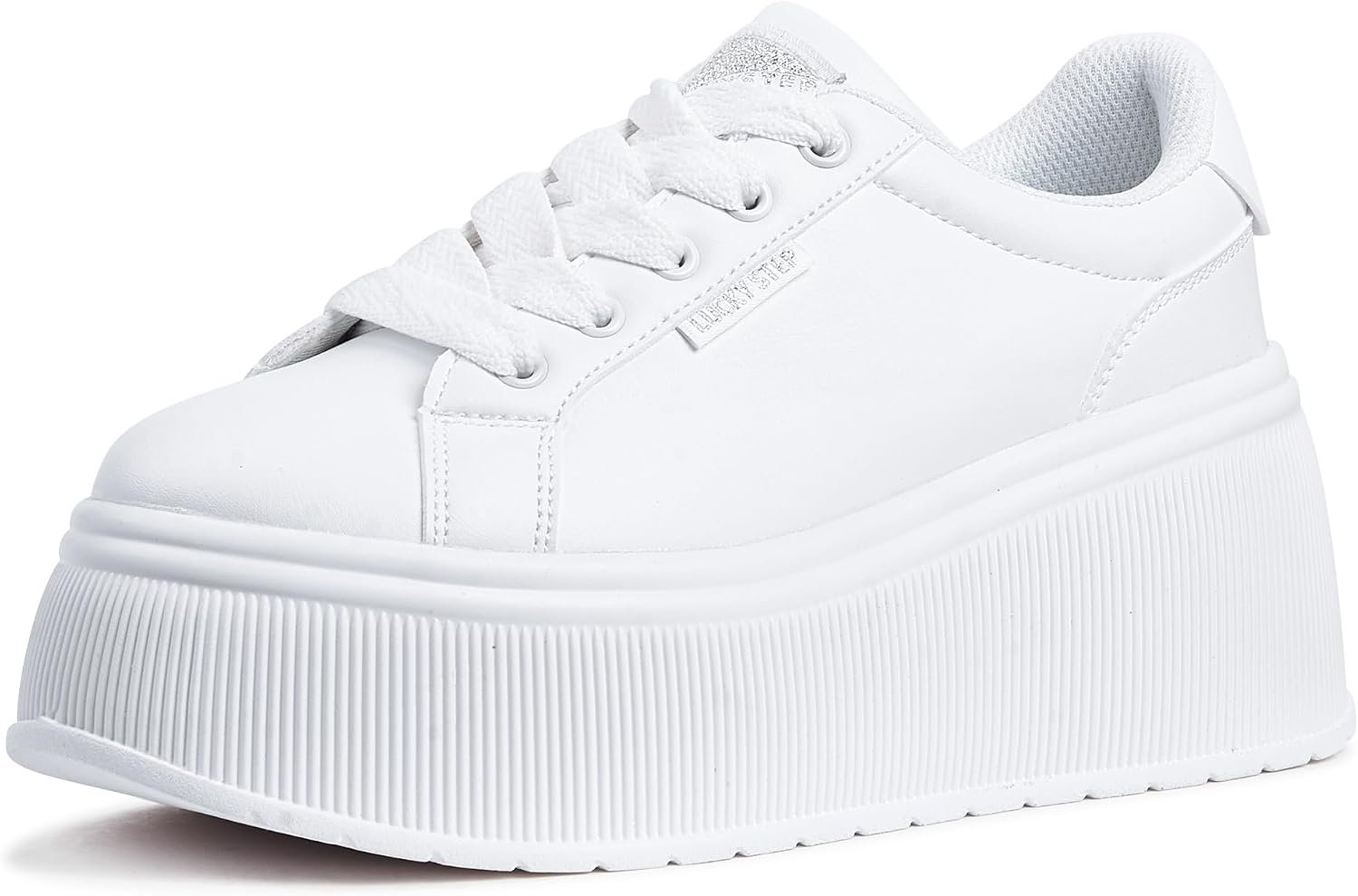 LUCKY STEP Women’s Platform Wedge Canvas Sneakers