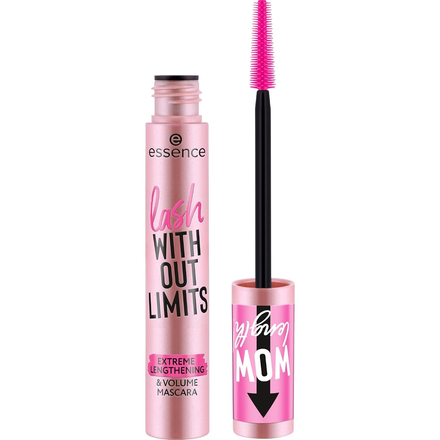 essence Lash Without Limits Extreme Lengthening & Volume Mascara, Black