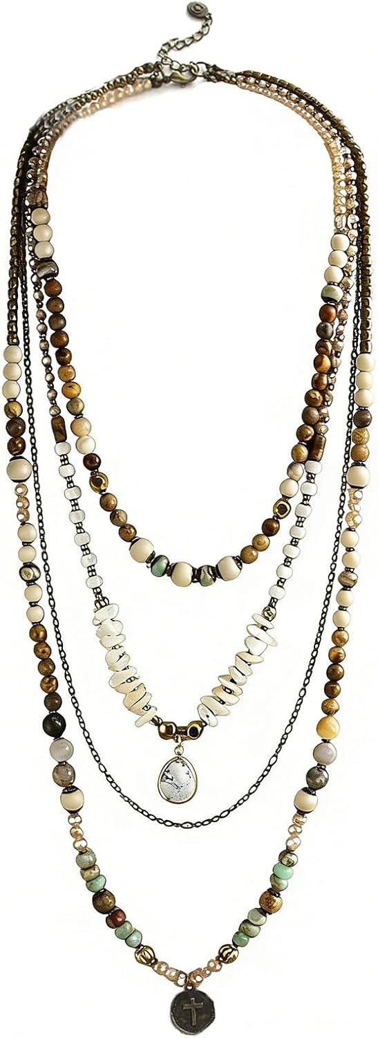 Yomisa Boho Long Necklaces for Women Trendy, Layered Chain