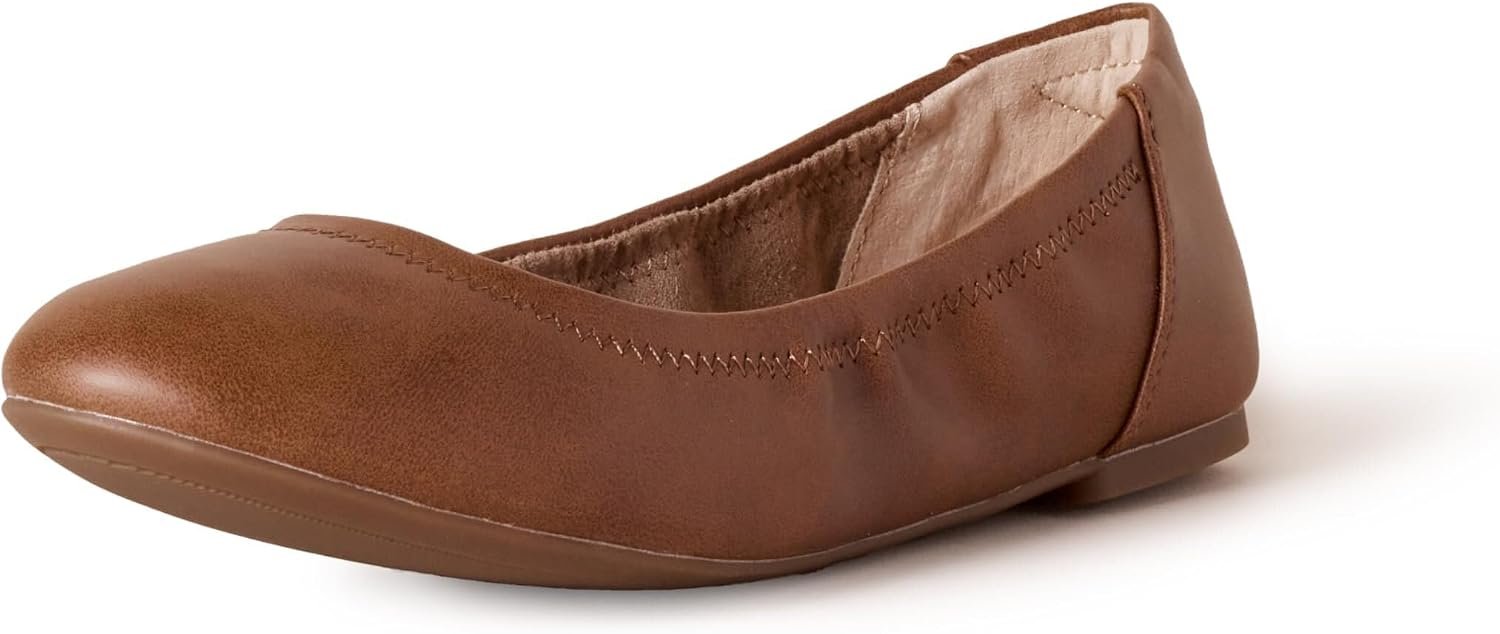Amazon Essentials Women’s Belice Comfortable Slip-On Ballet Flats Shoes