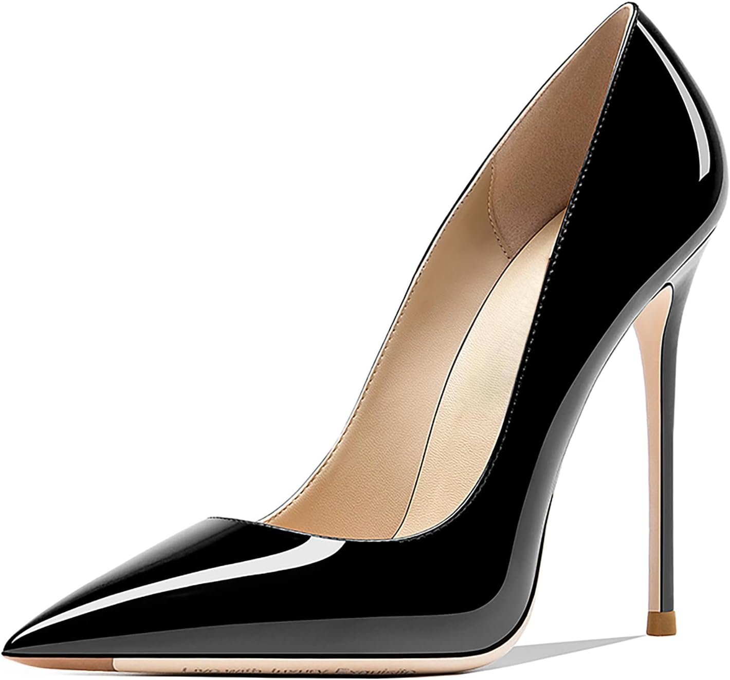 Women’s Pointed Toe Stiletto Heels Pumps 4.7IN High Heel Dress Shoes for Parties Wedding Banquet Shoes
