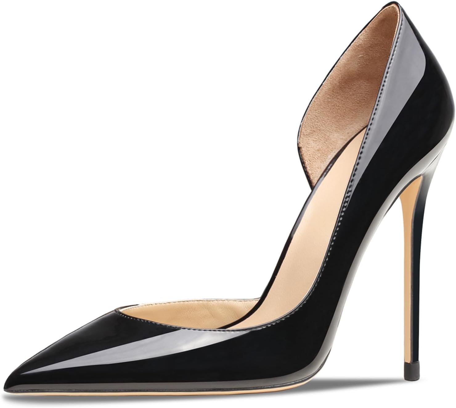 Women’s 3.9 Inch Pumps Pointed Toe Stiletto Heels Shallow Mouth High Heels Party Night Club Wedding Dress Shoes