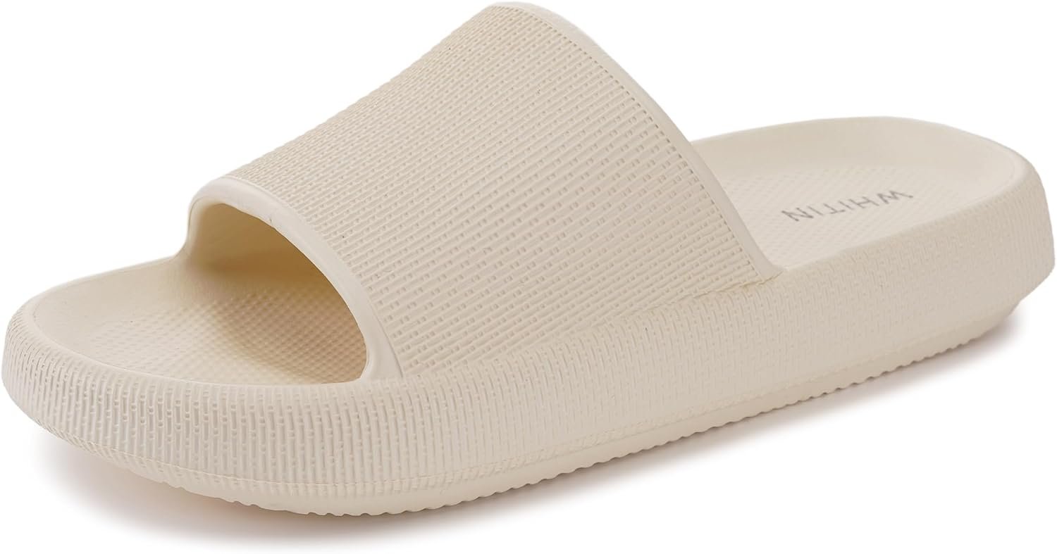 WHITIN Women’s Slides with Cushioned Thick Sole Slippers for Home Wear Y13