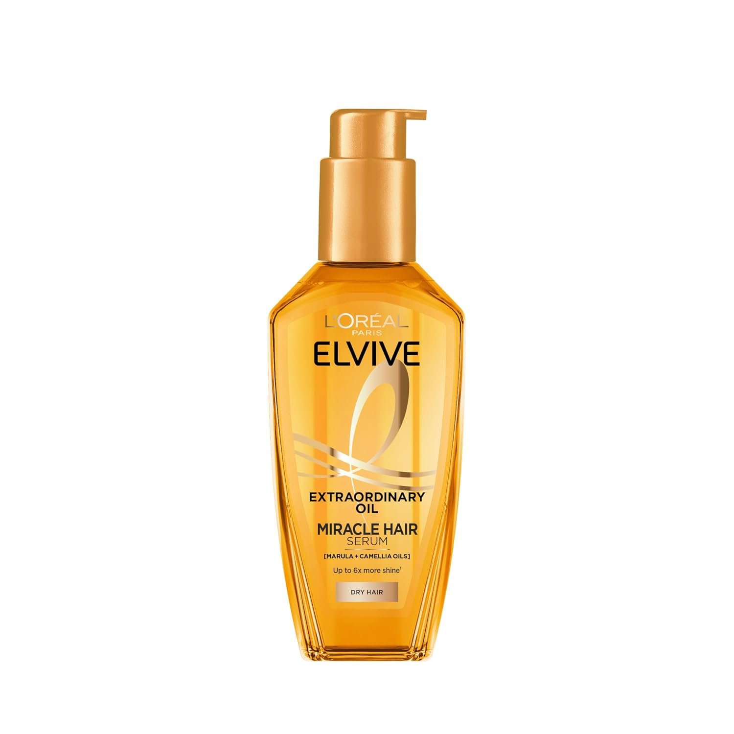 L’Oréal Paris Elvive Extraordinary Oil Miracle Hair Serum, Intense Nourishment, Up to 6x more Shine, up to 230° heat protection, suitable for all hair types, 100ml