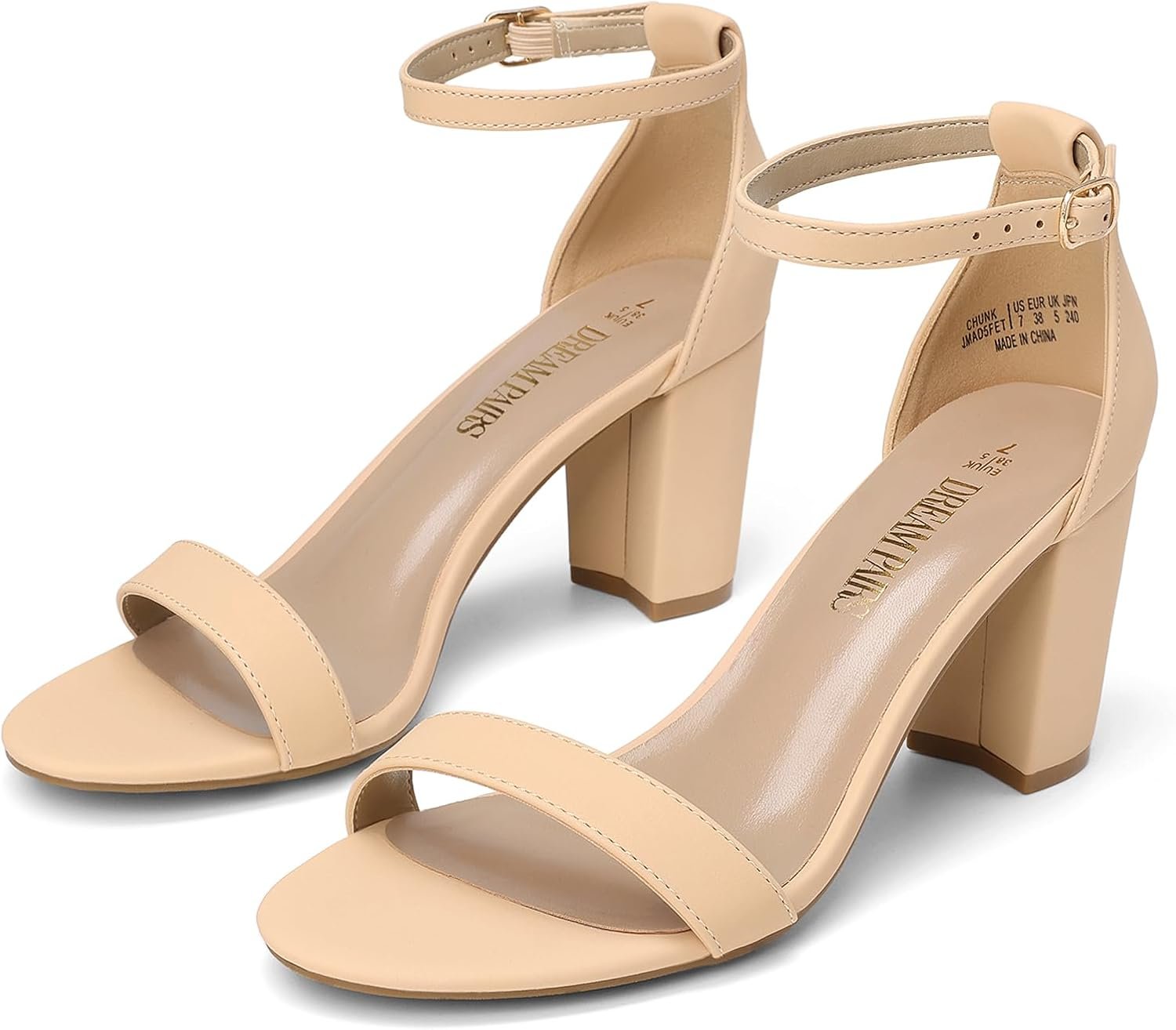 DREAM PAIRS Women’s Comfort Block Heel Sandals