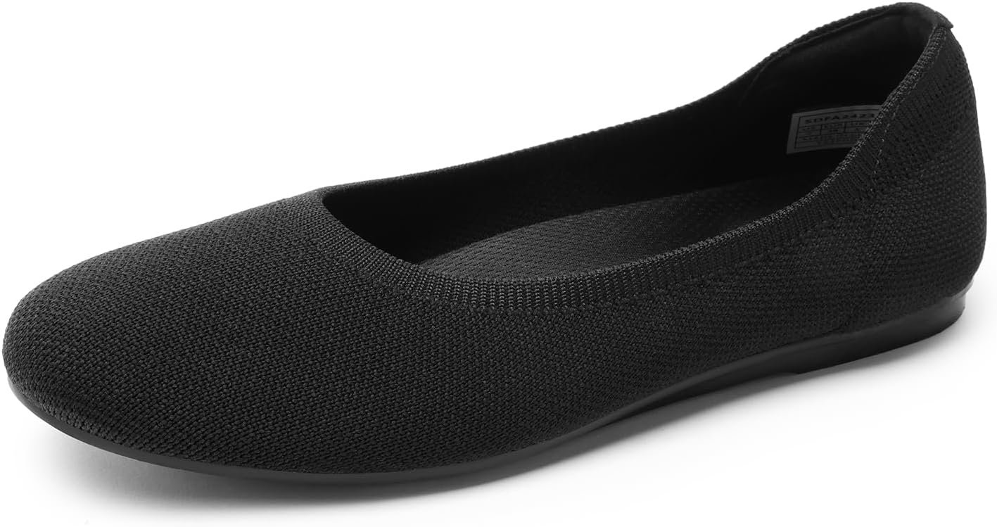 DREAM PAIRS Women’s Dress Knit Ballet Comfort Flats