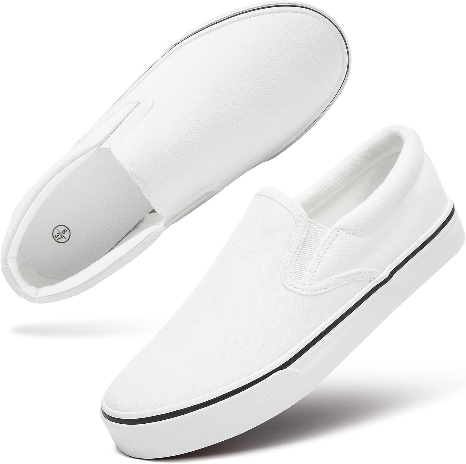 Women’s Canvas Slip On Sneakers Non Slip Loafers